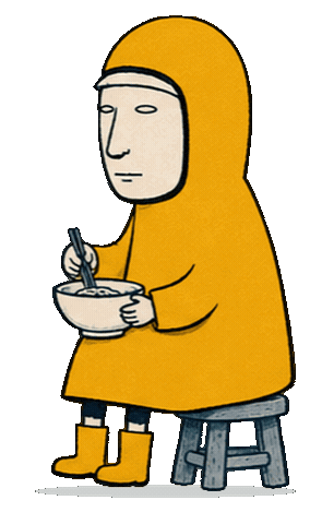 Rain Raincoat Sticker
