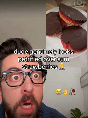 Text Strawberries GIF