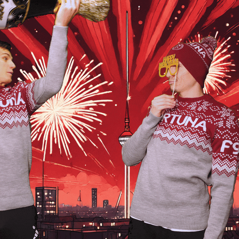 Happy New Year Party GIF by Fortuna Düsseldorf