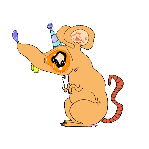 Rat Custard Sticker by BugznSlutz