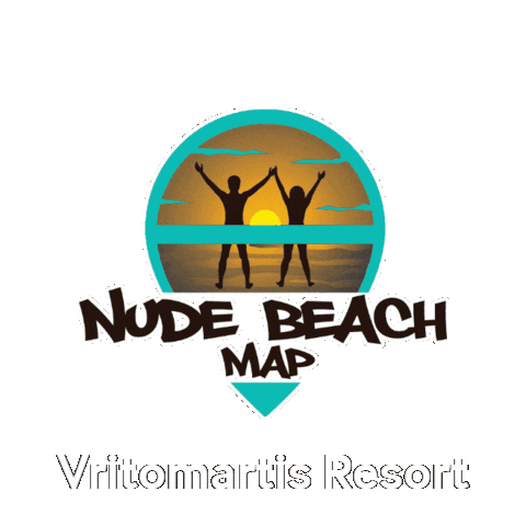 Vritomartis Sticker by nudebeachmap