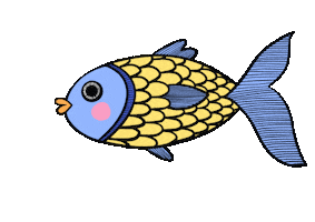 Fish Bubble Sticker by Ahoi