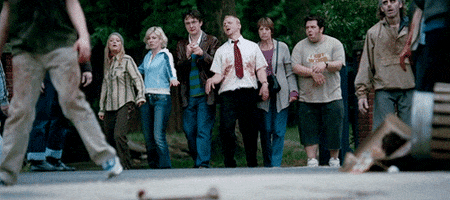 shaun of the dead zombie GIF