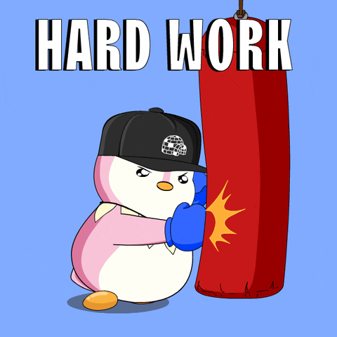 Hard Work Pays Off Success GIF by Pudgy Penguins