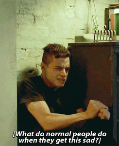 i can relate to him mr robot GIF
