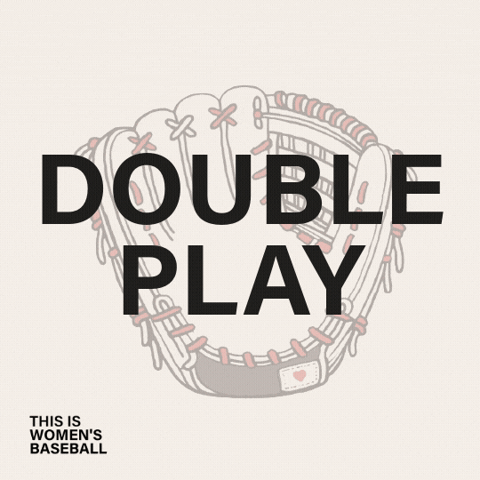 Double Play Youre Out GIF by This is Women's Baseball