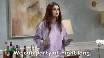 Selena Gomez Party Hard GIF by Saturday Night Live