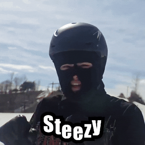 Winter Snowboarding GIF