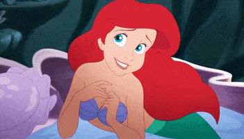 happy the little mermaid GIF