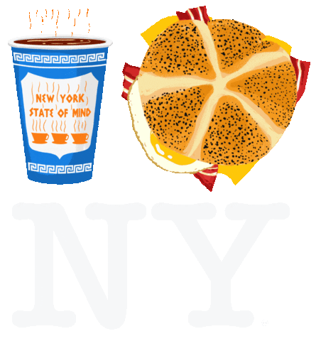 New York Coffee Sticker by Piccoliny