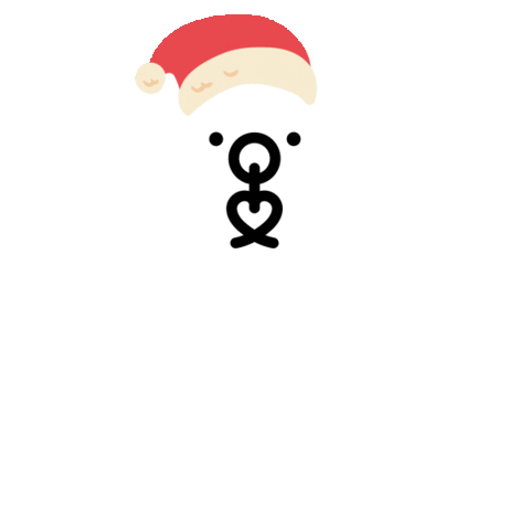 Santa Sticker by ohmyhug handmade baby shoes