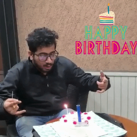 Happy Birthday Celebration GIF by Rahul Basak