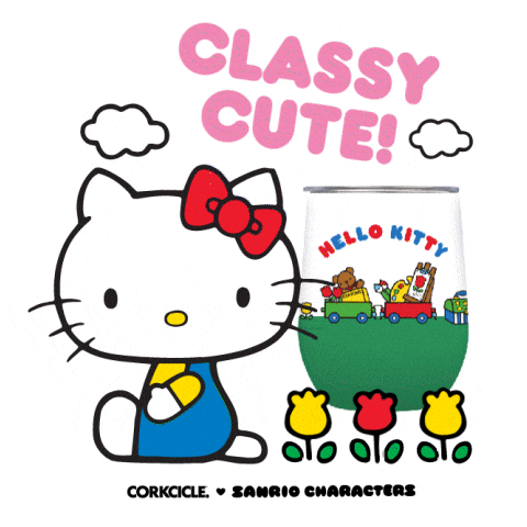 Hello Kitty Flower Sticker by weareserial