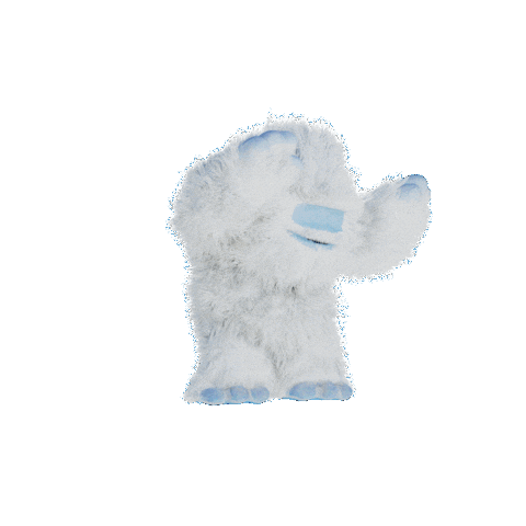 Abominable Snowman Yeti Sticker by Hectic Events