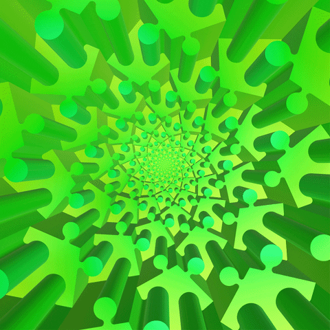 Puzzle Spiral GIF by Feliks Tomasz Konczakowski