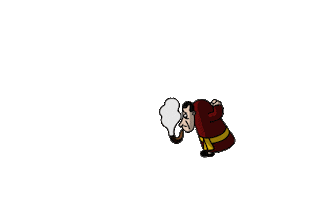 Animation Smoking Sticker