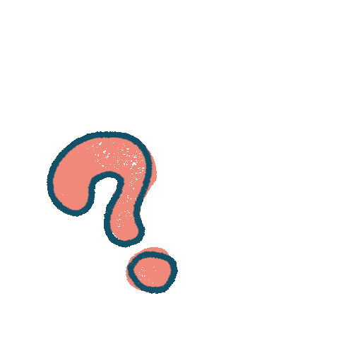 Question Mark Sticker by CHOOCHOO-ca-CHEW
