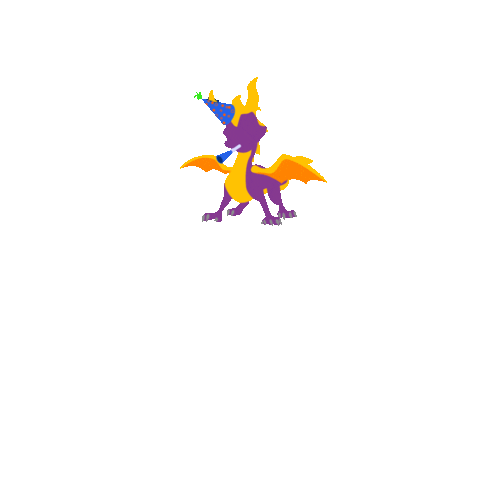 Spyro The Dragon Art Sticker by Spyro