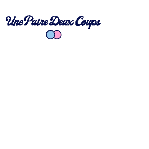 Une Paire Deux Coups Sticker