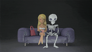 halloween skeleton GIF by Digg