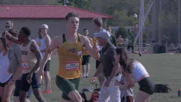 Track And Field Running GIF by NDSU Athletics