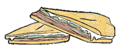 Cuban Sandwich Eating Sticker by Sophie's Cuban Cuisine