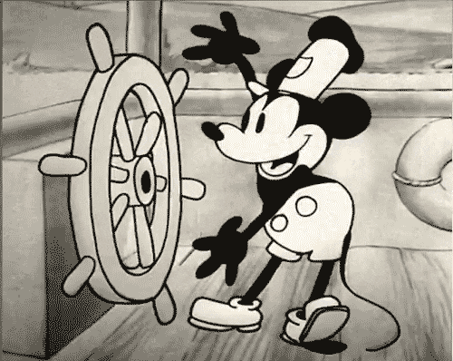 Steamboat Willie Whistling Gif