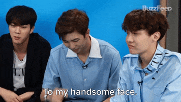Jin Handsome Face GIF by BuzzFeed