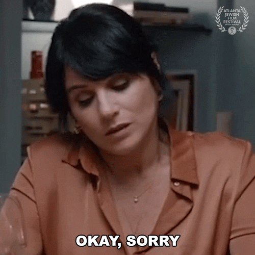 I Apologize My Apologies GIF by Atlanta Jewish Film Festival