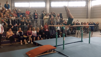 Dutch #gymnast #seniorcitizen #johannaquaas GIF