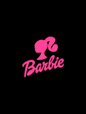 aeriebluemel logo pink barbie margot robbie GIF