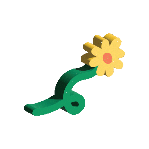 Yellow Flower Sticker by Sunnie