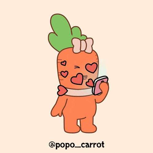 popo_carrot heart omg hearts adorable GIF