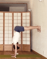 Handstand Yoga Pose GIF by YOGABODY