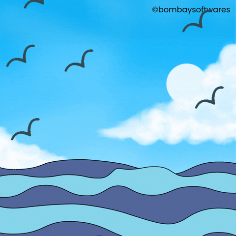 Blue Sky Animation GIF by Bombay Softwares