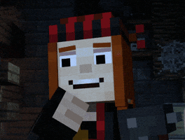 Minecraft Story Mode Laughing GIF