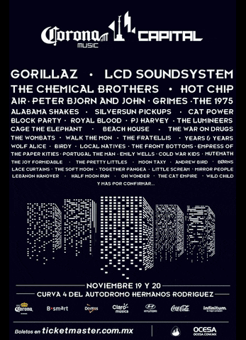 setlistme ocesa corona capital 2016 festival corona capita GIF