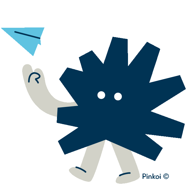 Happy Paper Airplane Sticker by Pinkoi