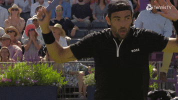 Surprised Hands Up GIF by Tennis TV