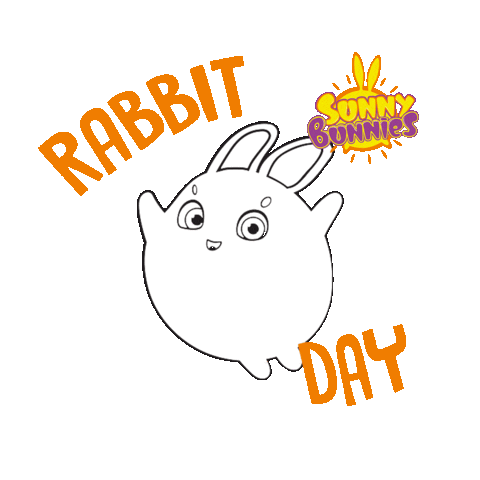 Happy Bunny Sticker by Sunny Bunnies