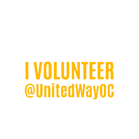 Volunteer Sticker by Orange County United Way