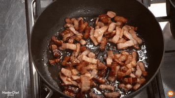 Bacon Sizzle GIF by MasterChefAU