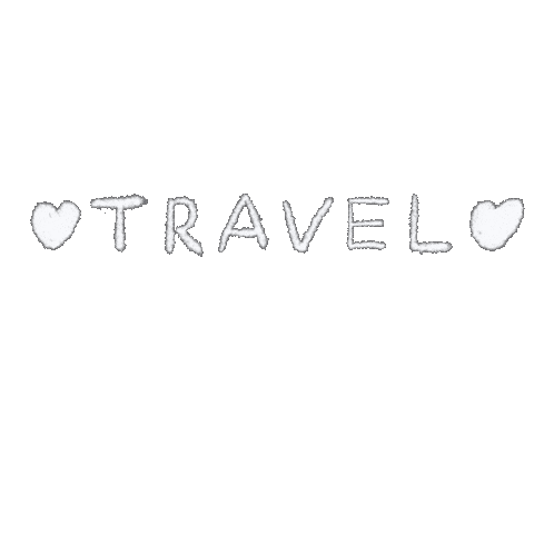 手寫字 旅行 Sticker