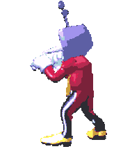 Kick Deltarune Sticker