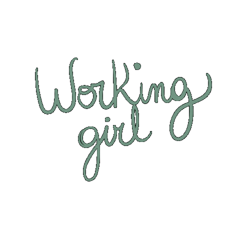 Girl Work Sticker
