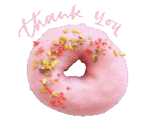 Pink Thanks Sticker