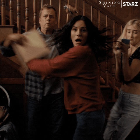 Scared Courteney Cox GIF by Shining Vale