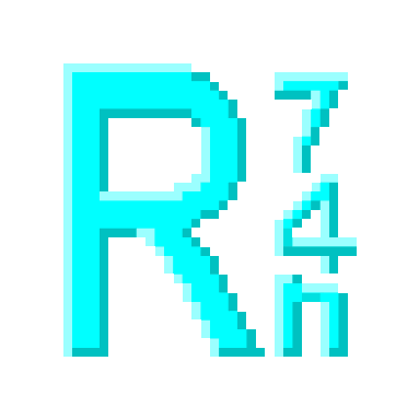 Logo Pixel Art Sticker by R74n