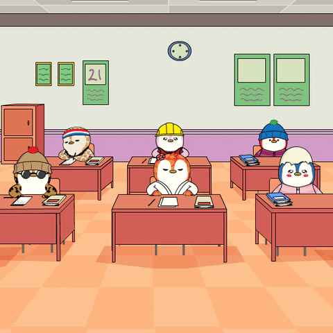 Test Studying GIF by Pudgy Penguins