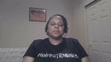 Black Woman Shrug GIF by NoireSTEMinist